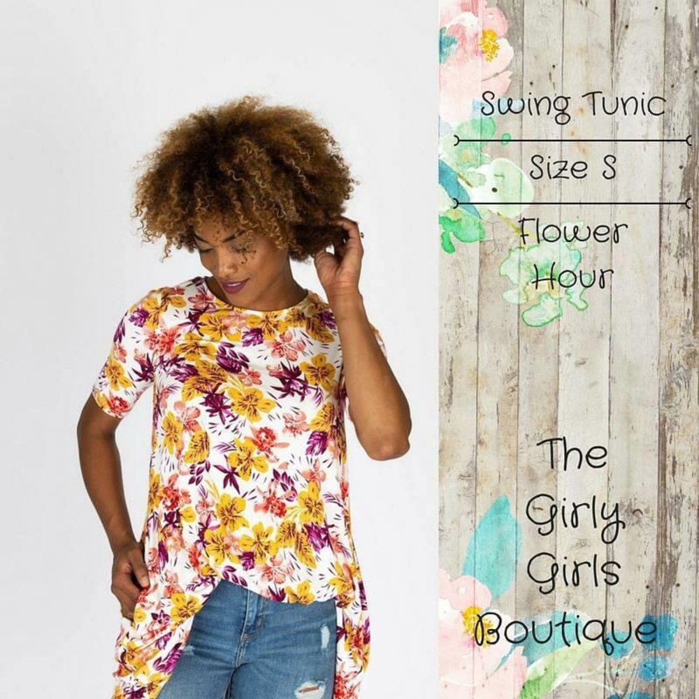 Flower hour spring swing tunic